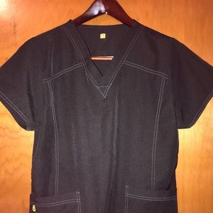 Black nursing uniform set